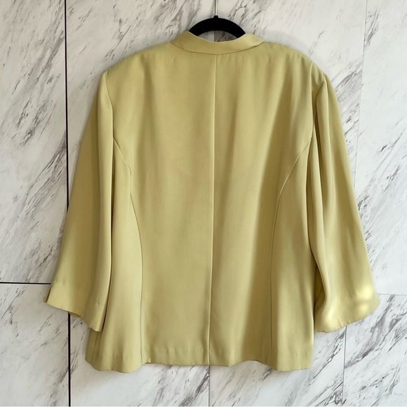 Vintage Dana Kay Flat Collarless Button Blazer SZ 18W - Picture 4 of 5